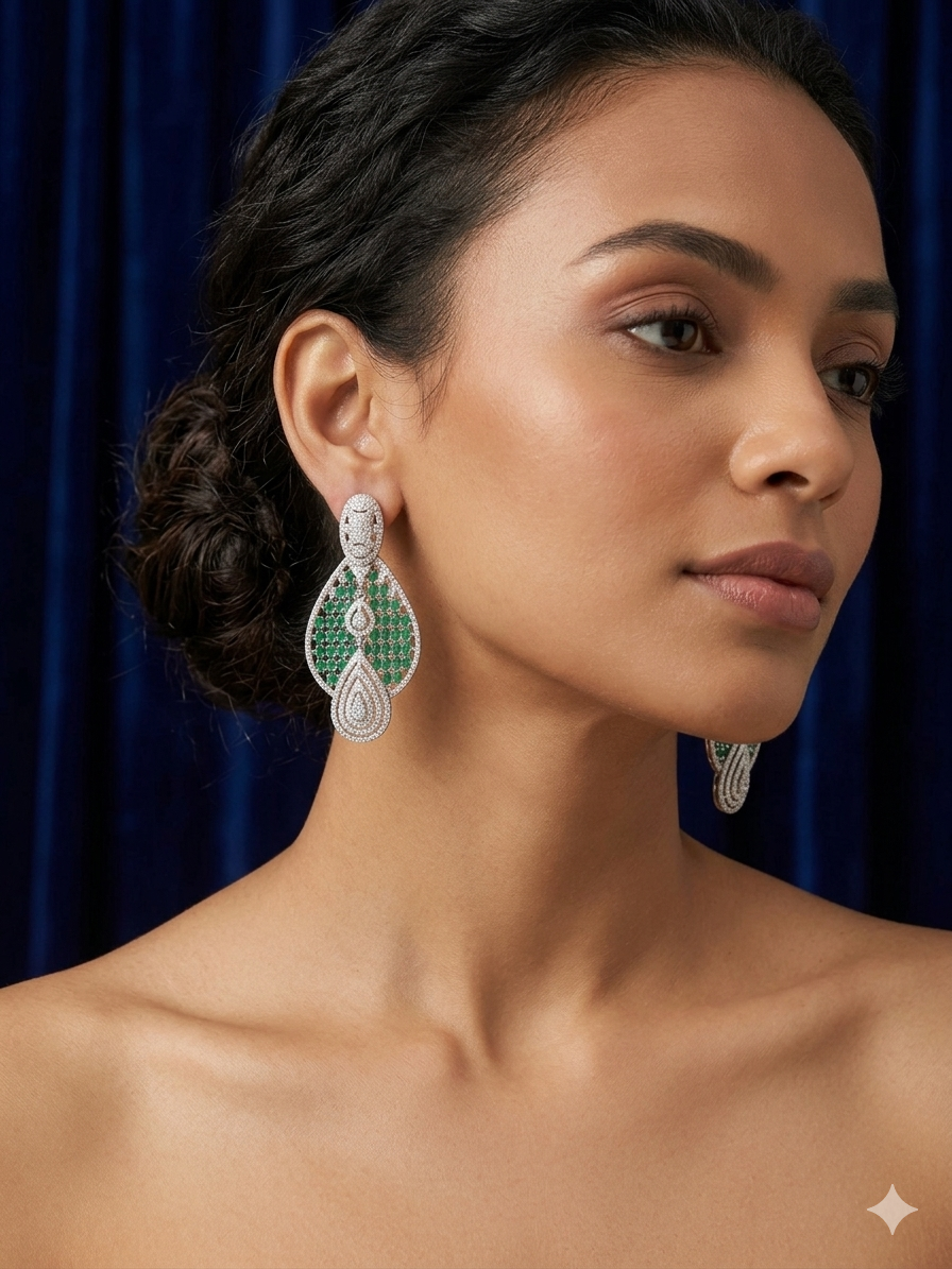 Premium quality AD Earrings