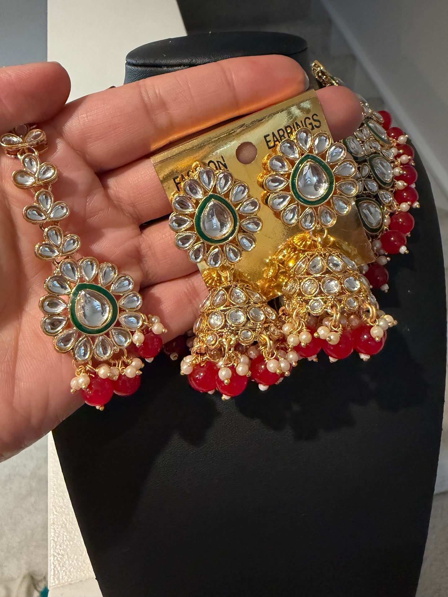Kundan necklace set
