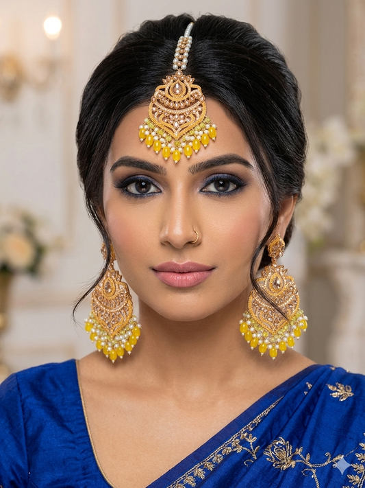 Premium quality Earrings tikka set