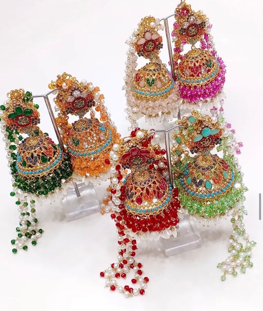 Nauratan Sahara Jhumkas