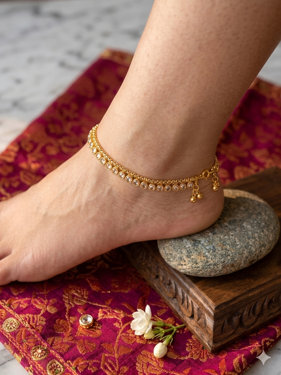 Polki anklet | single piece
