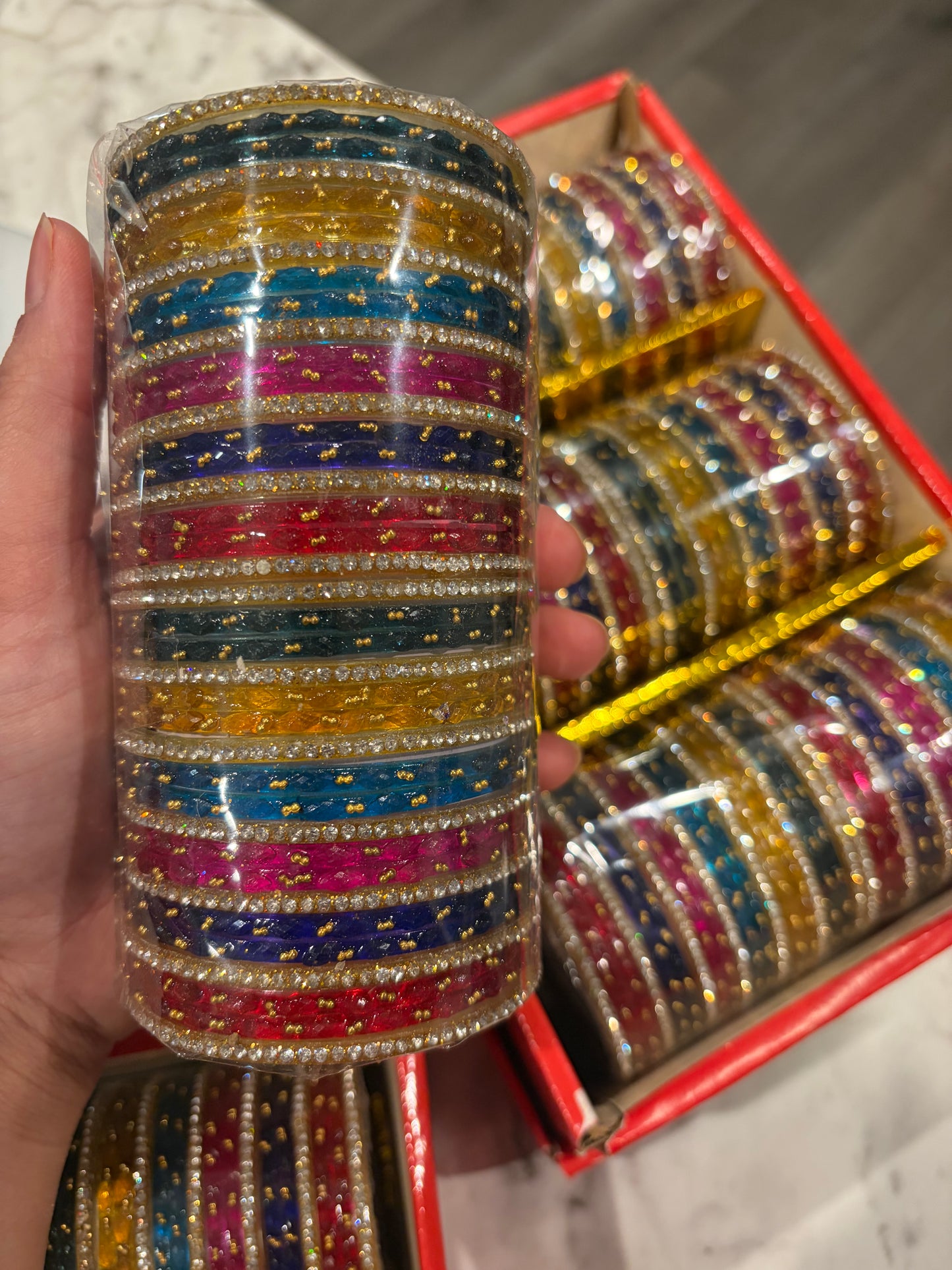 Raindrop bangles set