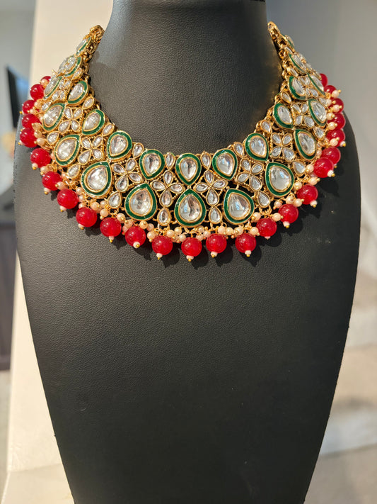Kundan necklace set