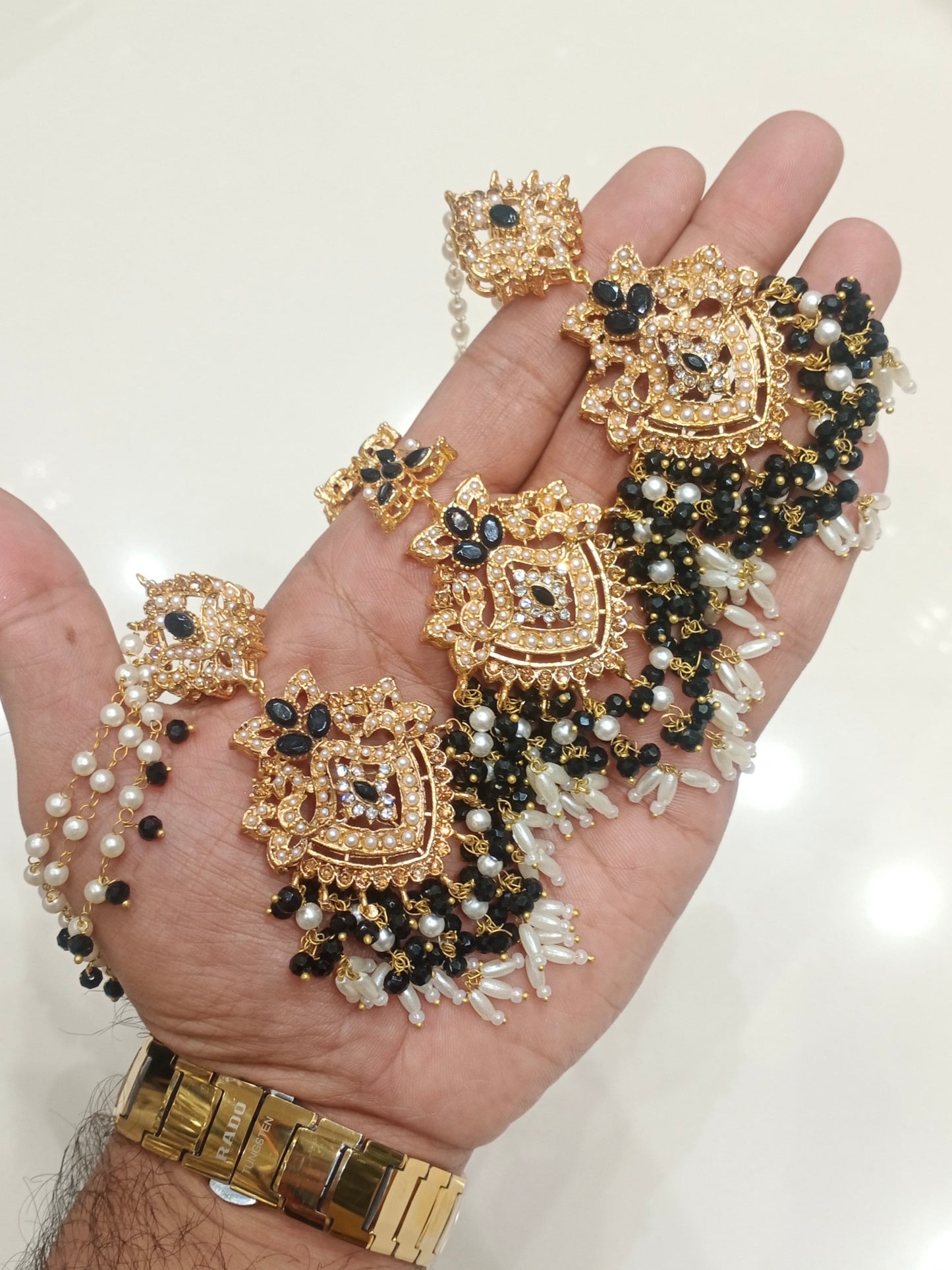 Nauratan Sahara Earrings Tikka