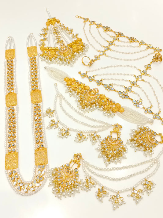 Gold polished complete Bridal set