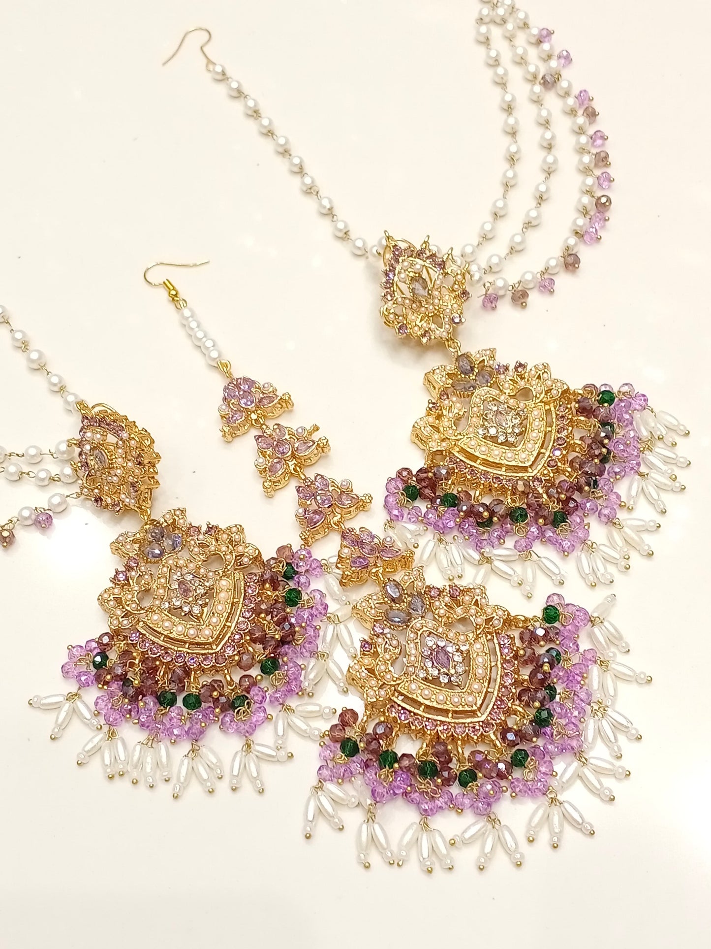 Nauratan Sahara Earrings Tikka