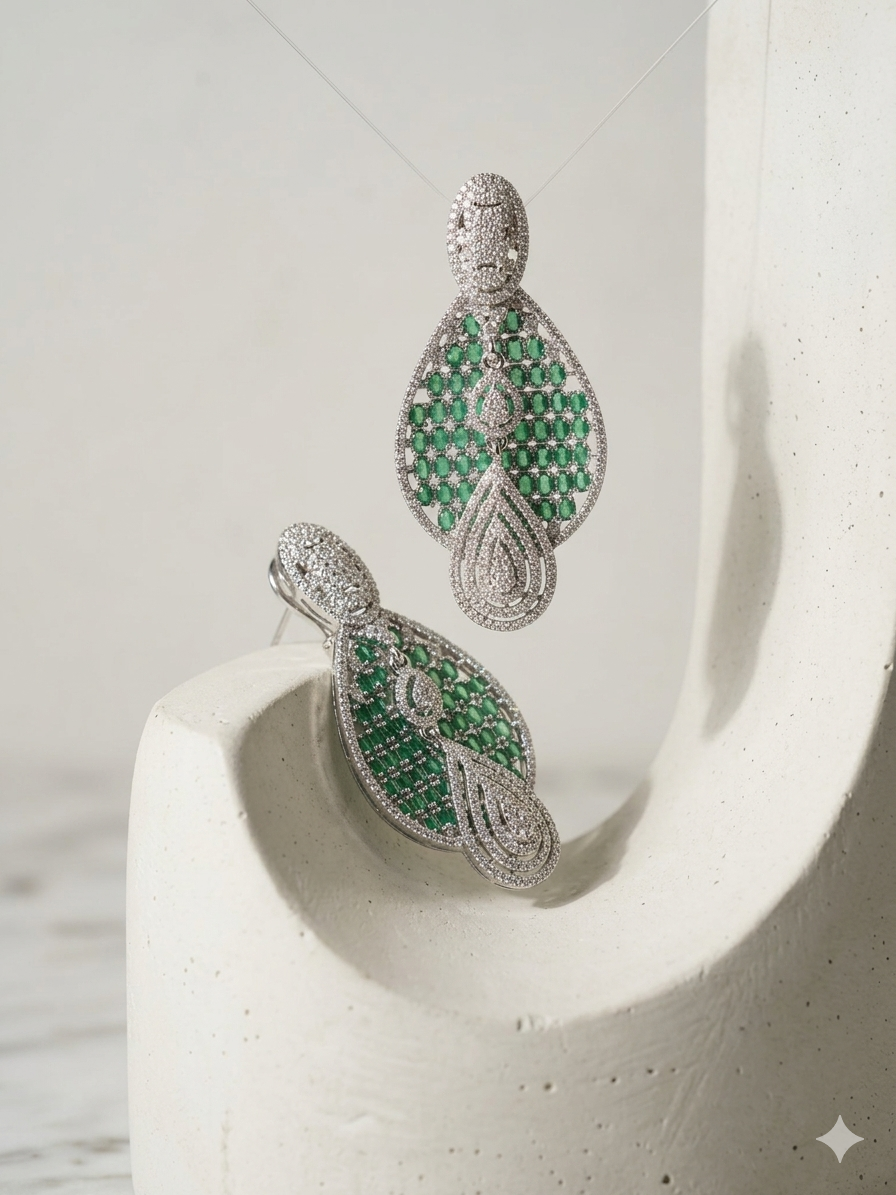 Premium quality AD Earrings
