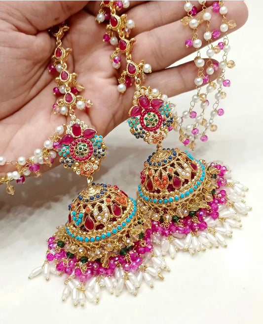 Nauratan Sahara Jhumkas
