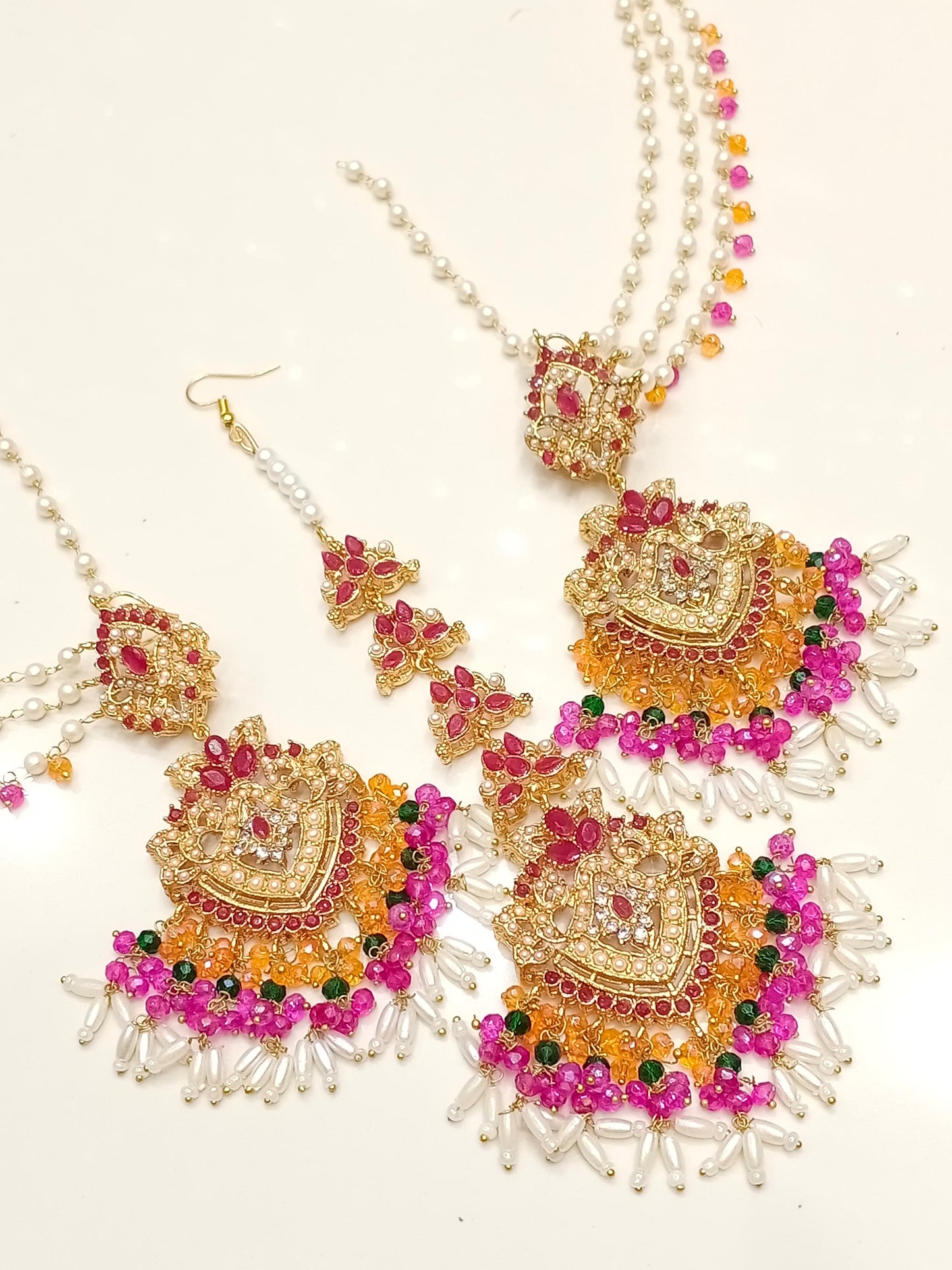 Nauratan Sahara Earrings Tikka
