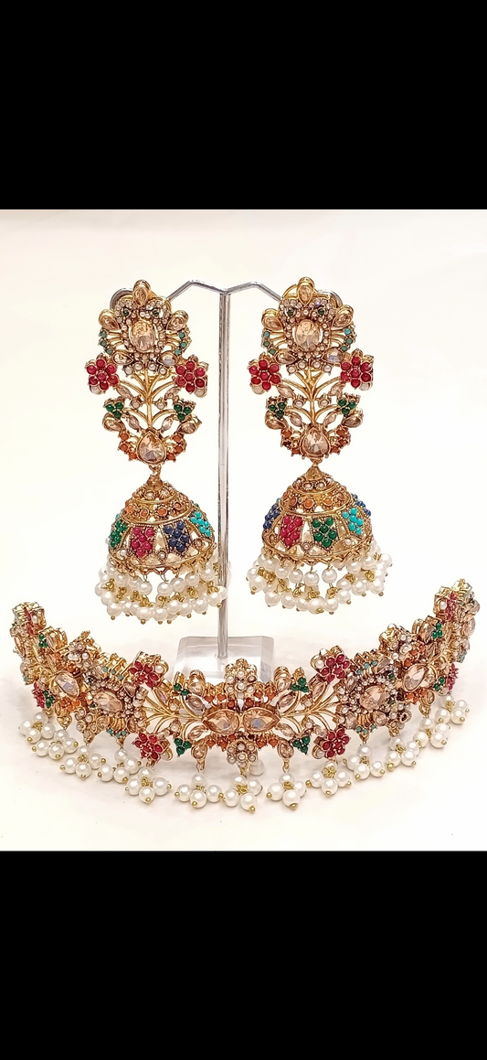 Nauratan chokar with jhumki tikka