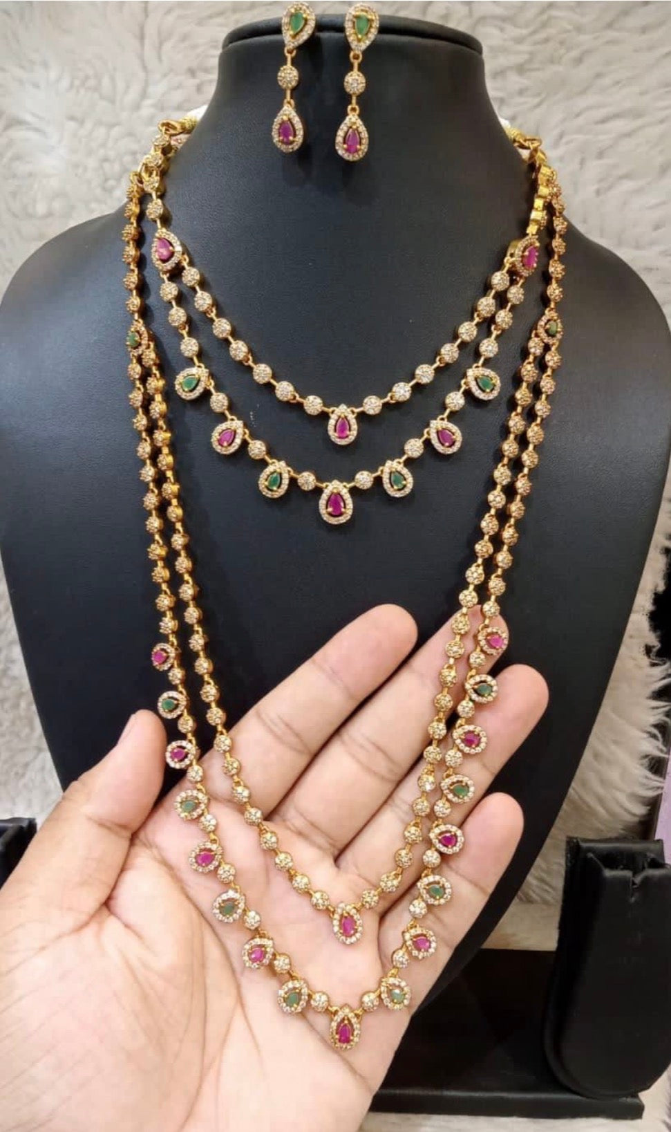 Gold polished combo set