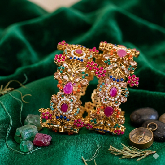 Premium quality Nauratan openable bangles